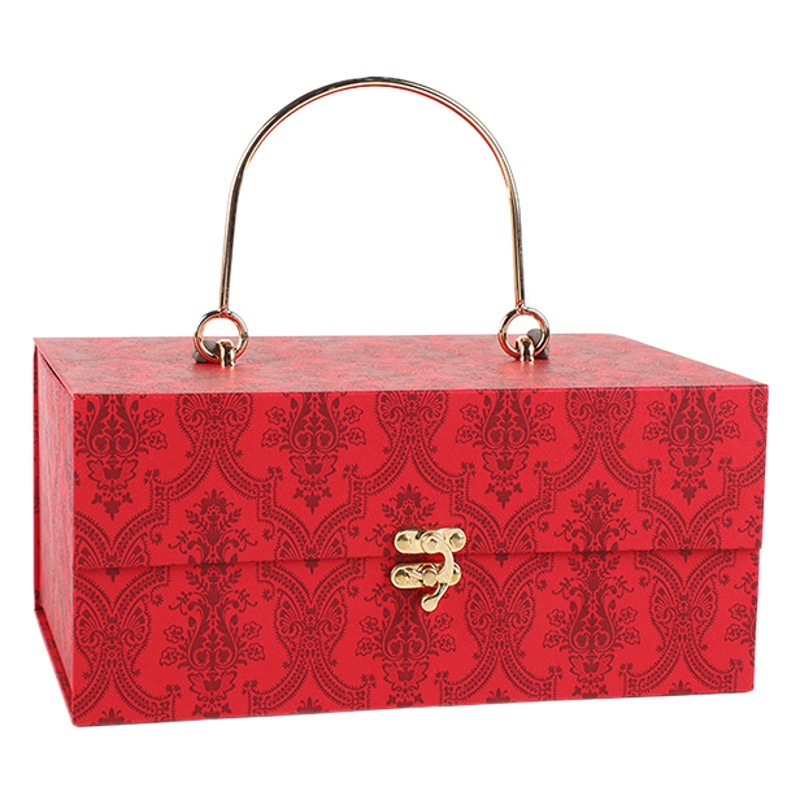 Chinese-Style Companion Gift Box, High-End Wedding Banquet Return Gift Box, Creative Gift Packaging Box, Engagement Wedding Candy Box in Stock