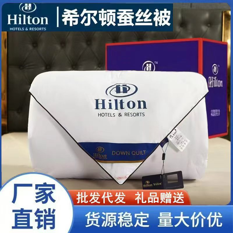 Picture of Hilton Hotel Mulberry Silk Quilt Gift Box Spring Autumn Winter B&B Quilt Core Group Purchase Gift Quilt Wholesale