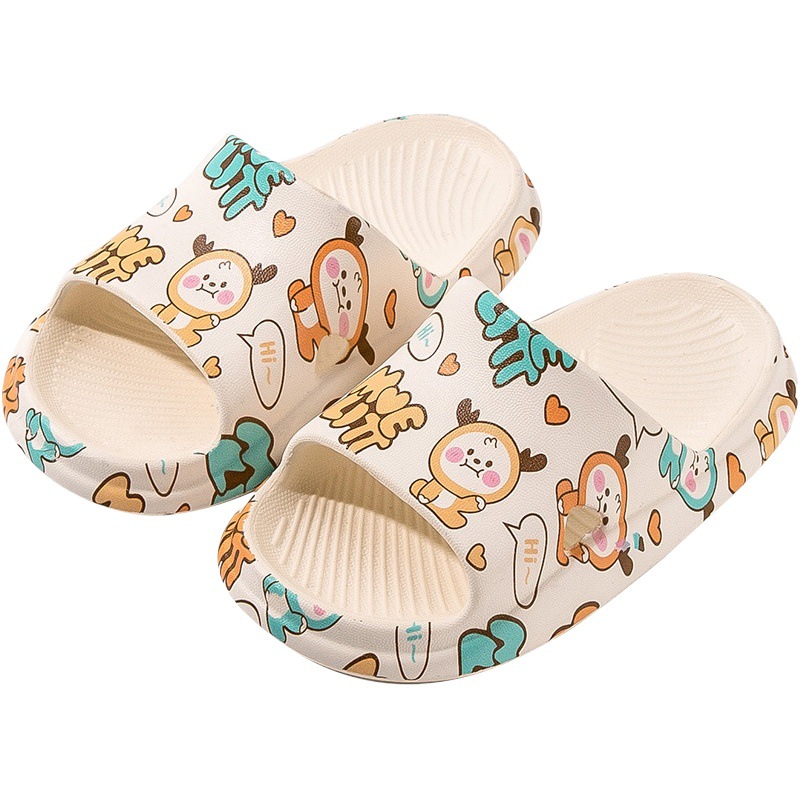 Children's Slippers Summer New Printed Boys and Girls Cartoon Home Soft Bottom Waterproof Baby Slippers Indoor Sandals