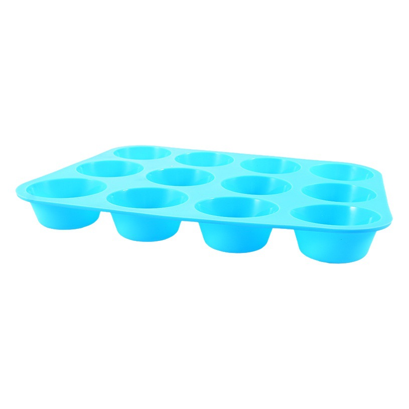 12 hole cake cup silicone mafin cup diy baking mold oven jelly round cake pan 6 with baking cup