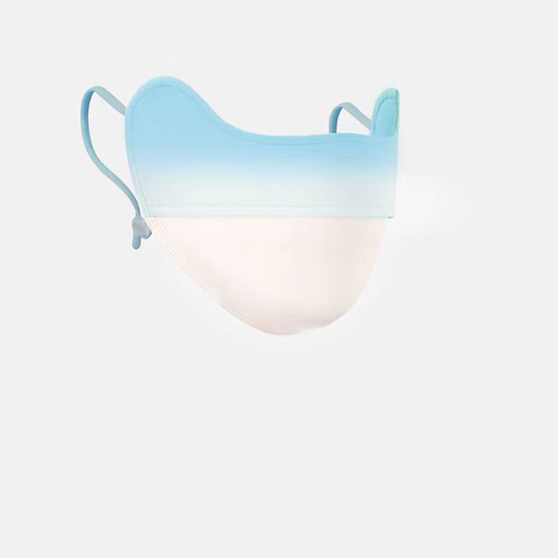 Picture of Sun protection mask for women Summer eye protection corner cover full face gradient blush breathable Thin Ice Silk sun protection silk mask