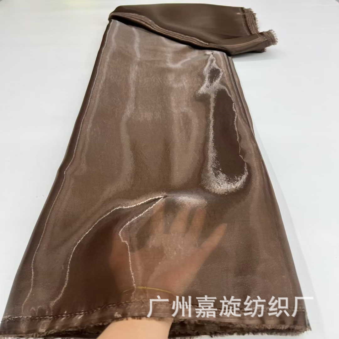 New liquid water gloss yarn jacquard fabric glossy skirt Hanfu cheongsam performance costume wedding gown brocade lace