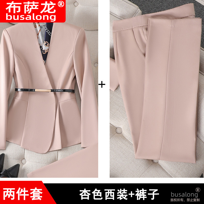 Picture of Long Sleeve Business Wear suit Suit Jacket Temperament Women's White Collar Business Work Clothes Workwear Casual Fashion suit