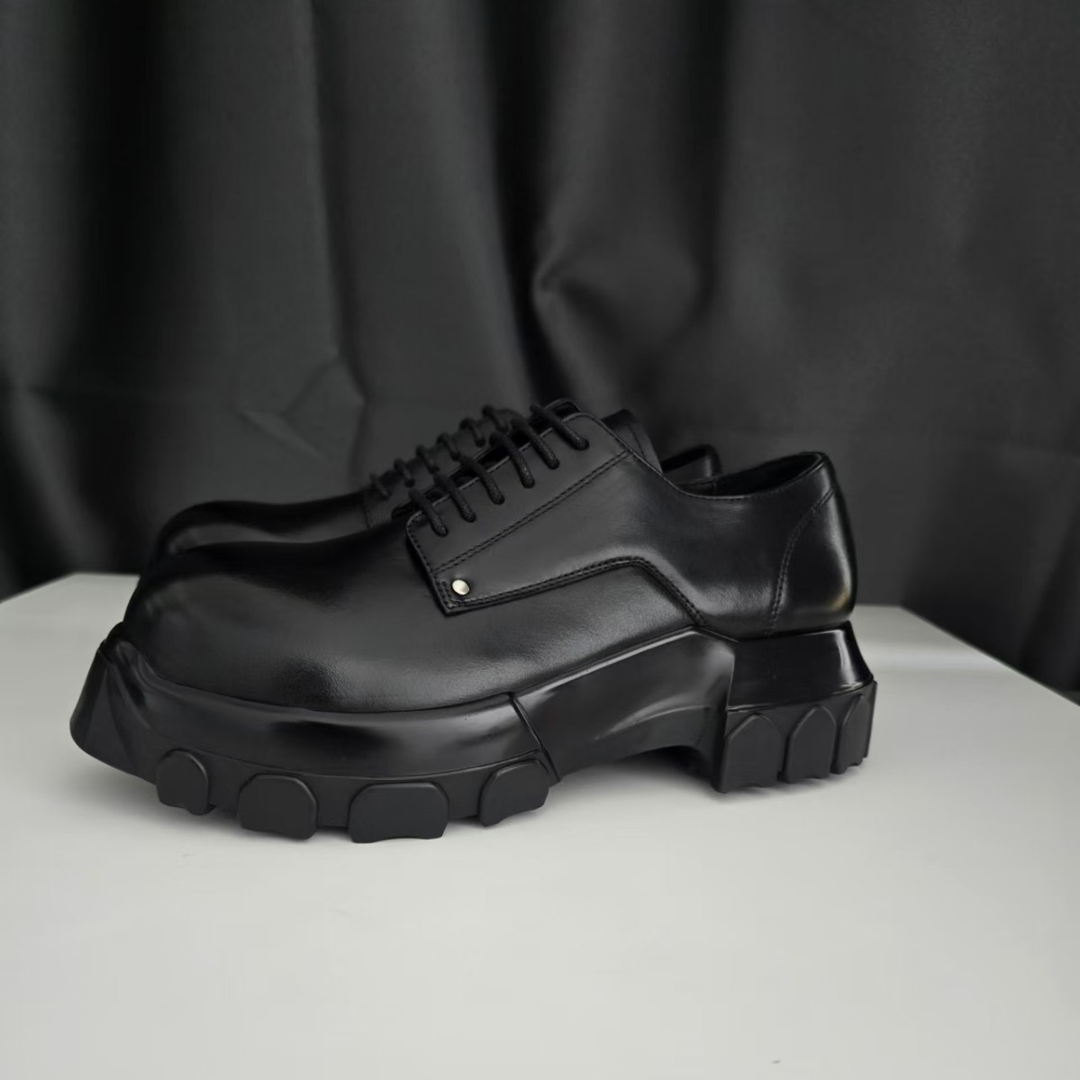 Ro Octopus Derby Shoes Thick Sole Increased Casual Leather Shoes Men's Big Toe Shoes Guangzhou Factory Wholesale Korean Style Casual