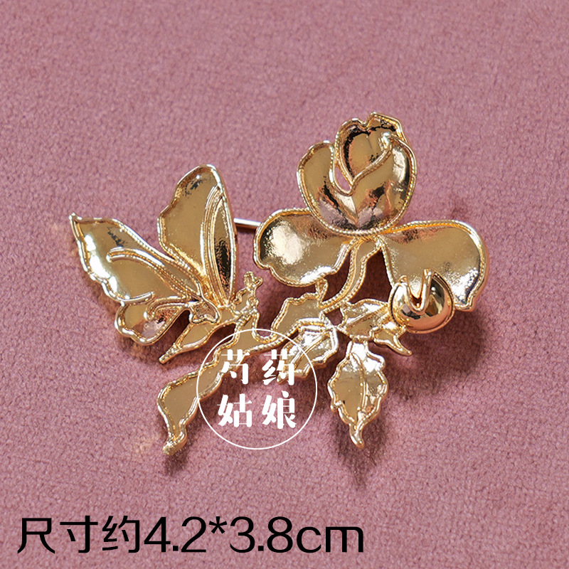 Picture of New Product Mother-Of-Pearl Brooch Jewelry/Intangible Cultural Heritage National Style Dot Green Base Embryo/National Style Holiday Event Handmade DIY Materials