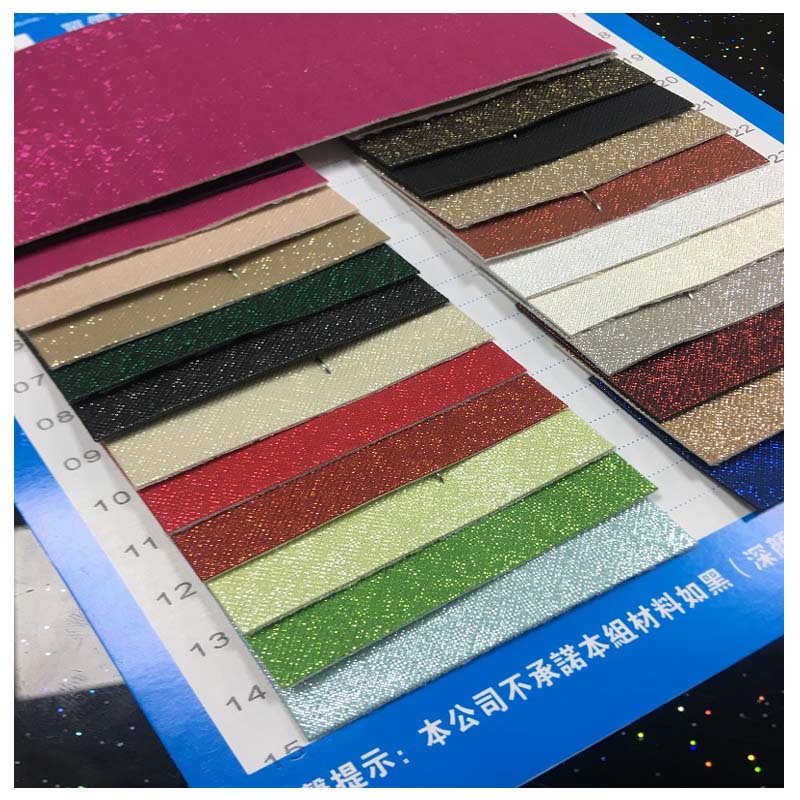 Glitter embossed leather bronzing Saffiano pu artificial leather black woven pattern car microfiber key wallet fabric