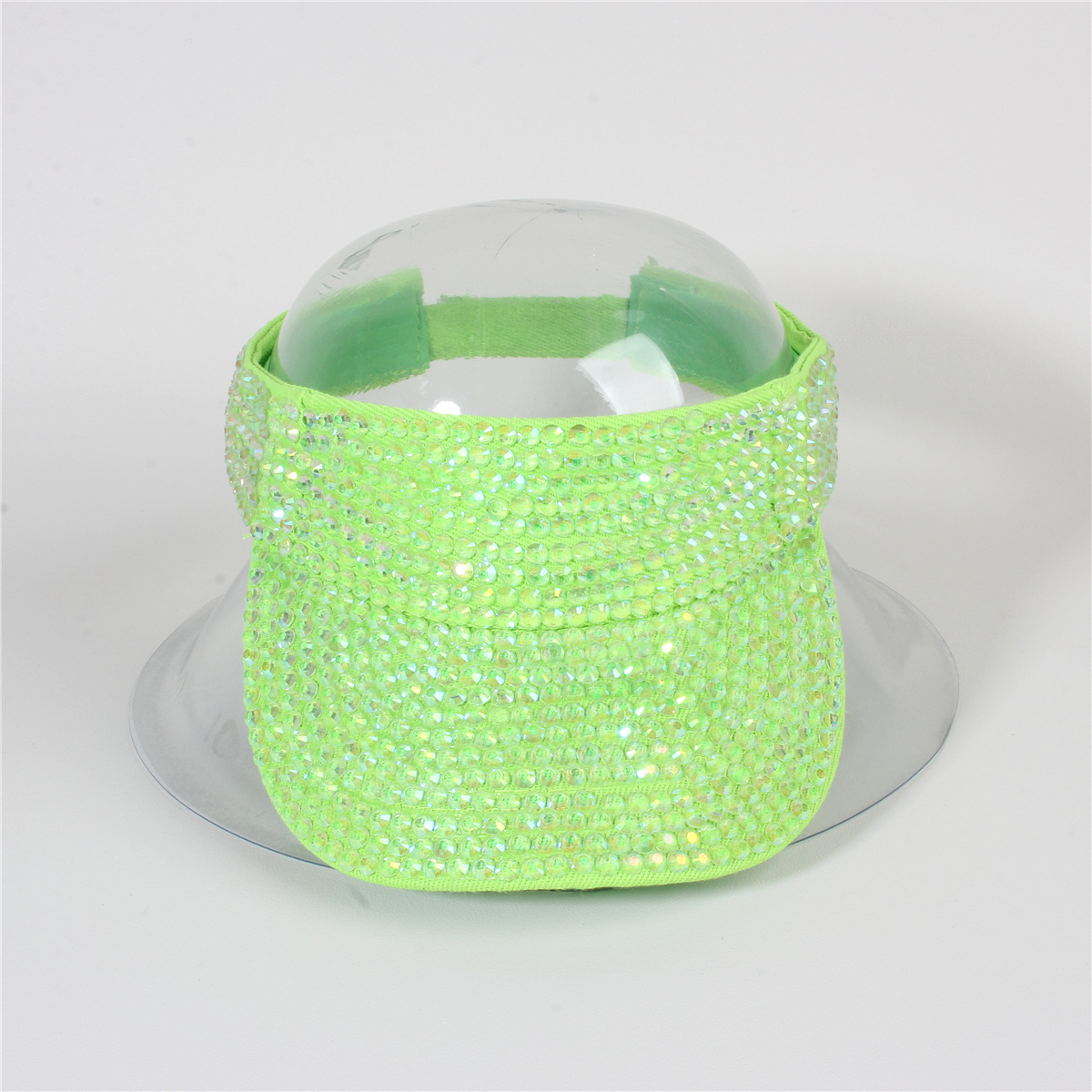 Picture of Cross-border Foreign Trade Summer Women's Point Drill Anti-purple Roof Outside Line Face-shading Sunscreen Solid Color Diamond Sunlight Empty Hat