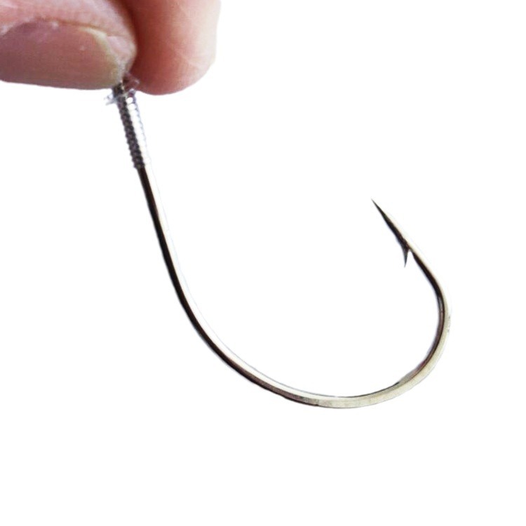 Picture of Manufacturer Wholesale Marushi Barrel Hook Tied Finished Product Single Hook 8 # -30 # Barrel Hook Barbed Sea Fishing Hook
