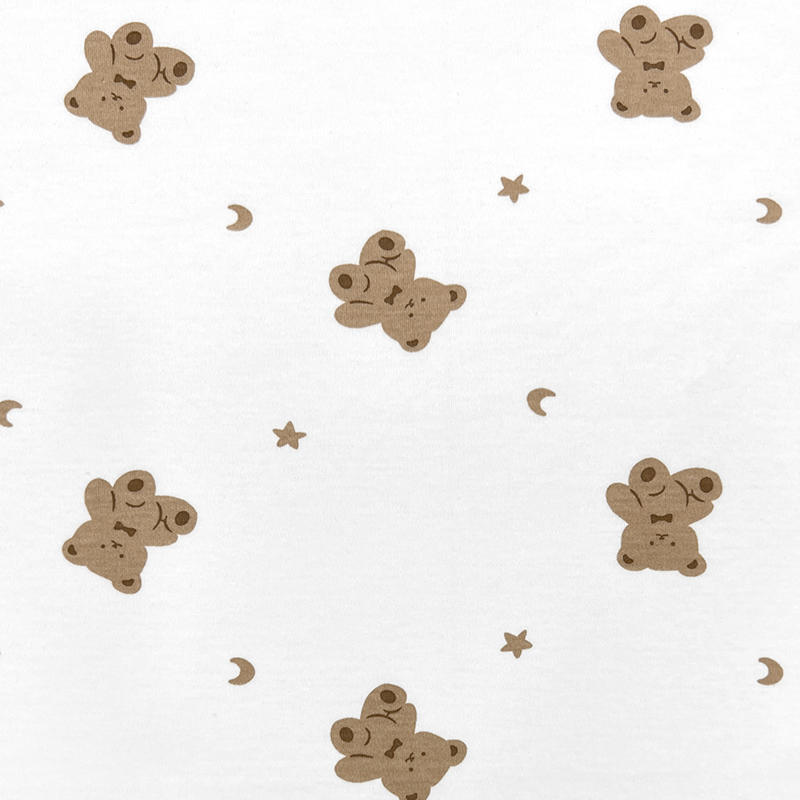 Picture of 130g cotton jersey printed class a combed single-sided cotton printed fabric spring and summer baby pajamas t-shirt fabric
