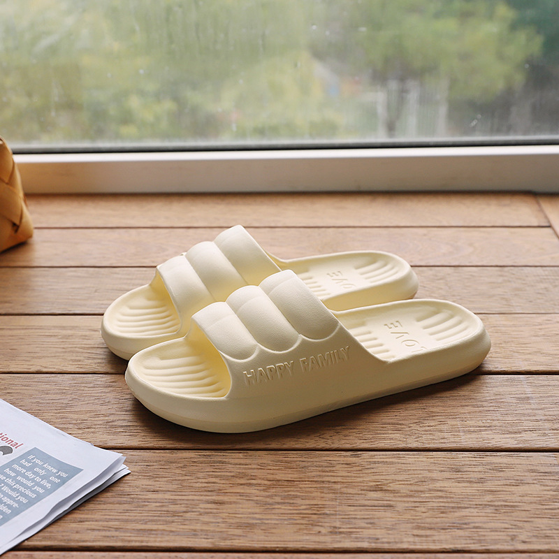 Summer Slippers Household Women's New Indoor Bathing Home Furnishing Soft Bottom EVA Bathroom Slippers Men's En Yu