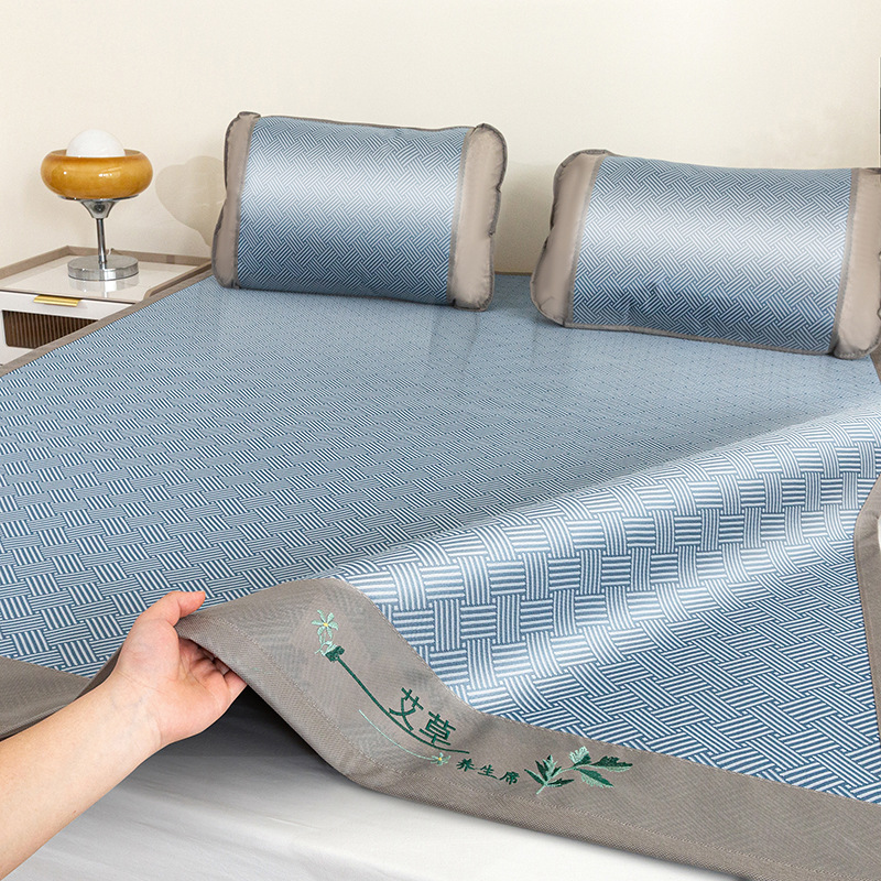 Picture of Class a Carbon Light Ice Silk Mat Student Dormitory Soft Mat Ice Rattan Mat Three-Piece Set Wholesale Antibacterial and Anti-Mite