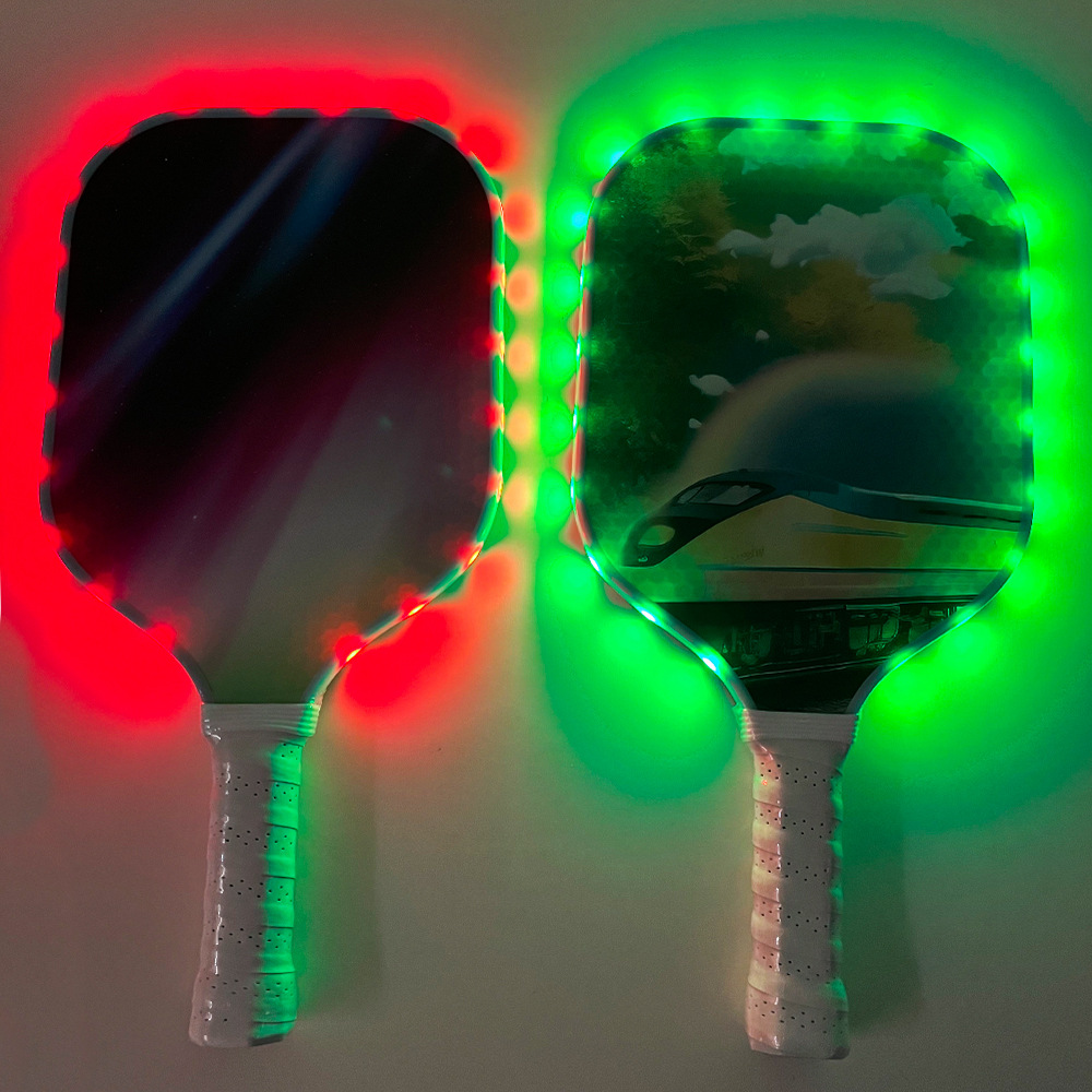 Peak racket luminous racket glass fiber outdoor sports training competition PickleballLED Light Peak