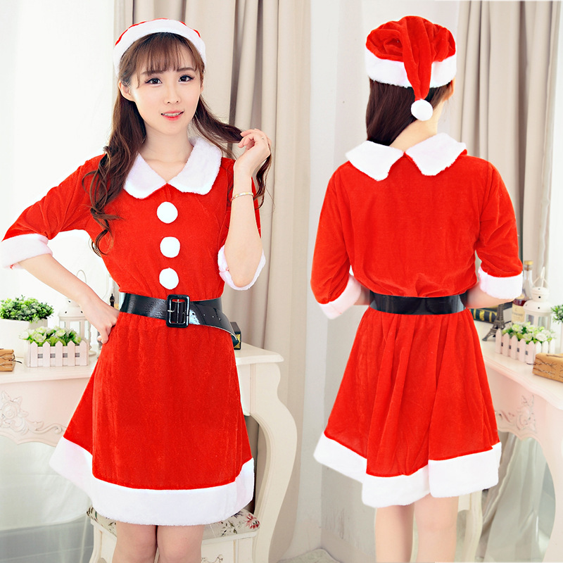 Sexy lingerie Christmas costume doll collar cosplay nightclub photo costume uniform temptation