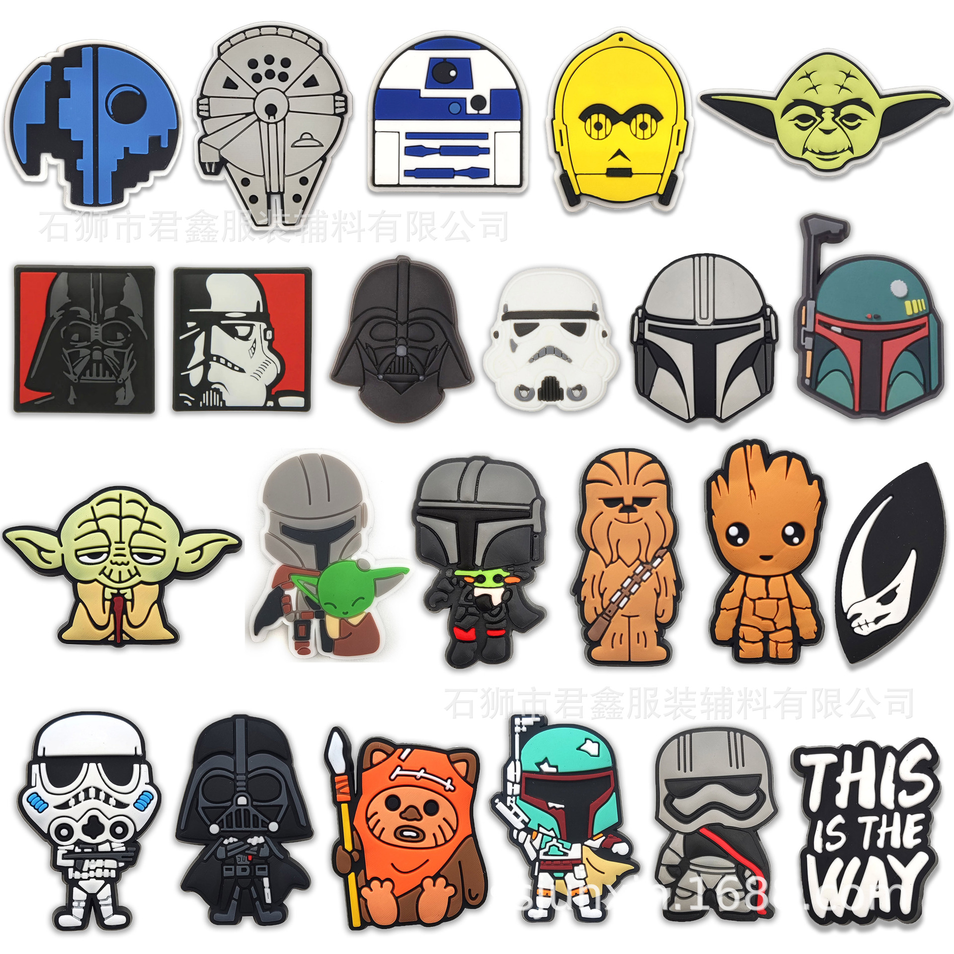 Yoda Elves Star Wars Star Wars Amazon lazada Shrimp Cross Border Supply Hole Shoes Shoes Flower Shoe Buckle