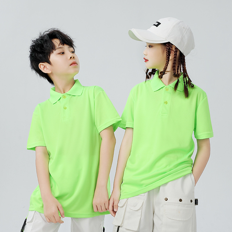 Picture of Children's Polo Shirts with Custom Printing for Kindergarten Class Uniforms, School Uniforms, Parent-Child Sports T-Shirts with Logo Printing for Parent-Child Activities