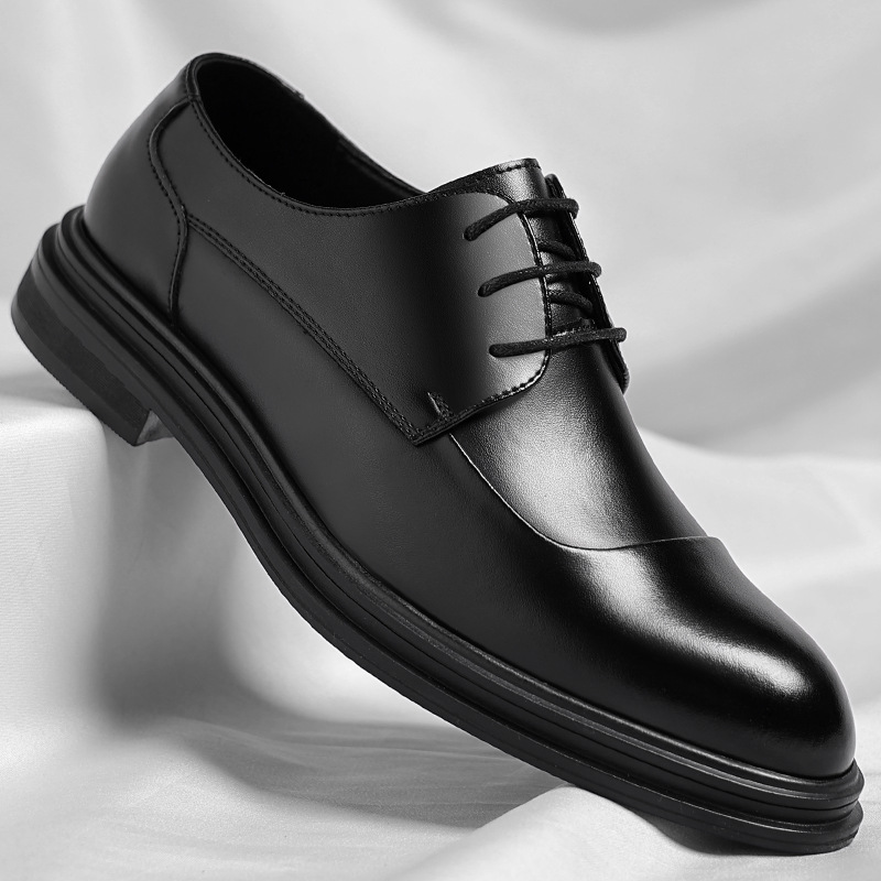 British Korean version of pointed groom suit wedding shoes men's shoes business formal casual leather shoes casual a generation of hair