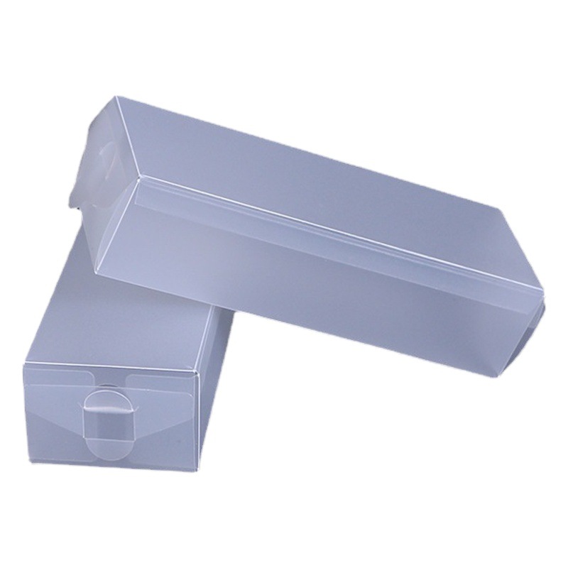 Factory wholesale transparent hook pet plastic transparent packaging box color printing pvc plastic gift box pp frosted folding box