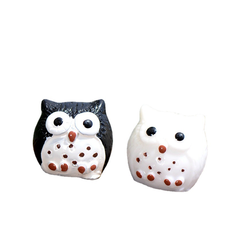 Picture of Small 4 Color Owl Moss Micro Landscape Ornaments Ornaments DIY Assembled Resin Small Ornaments