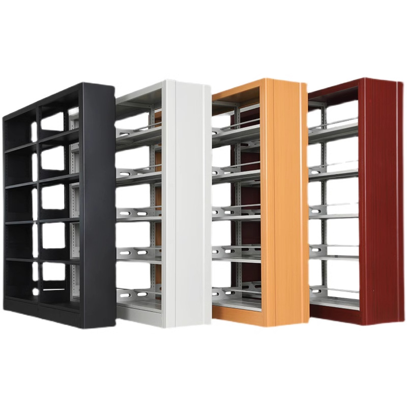 Picture of Steel Bookshelf School Library Combination Bookshelf Reading Room Reading Rack Thickened Multi-layer Iron File Rack Factory