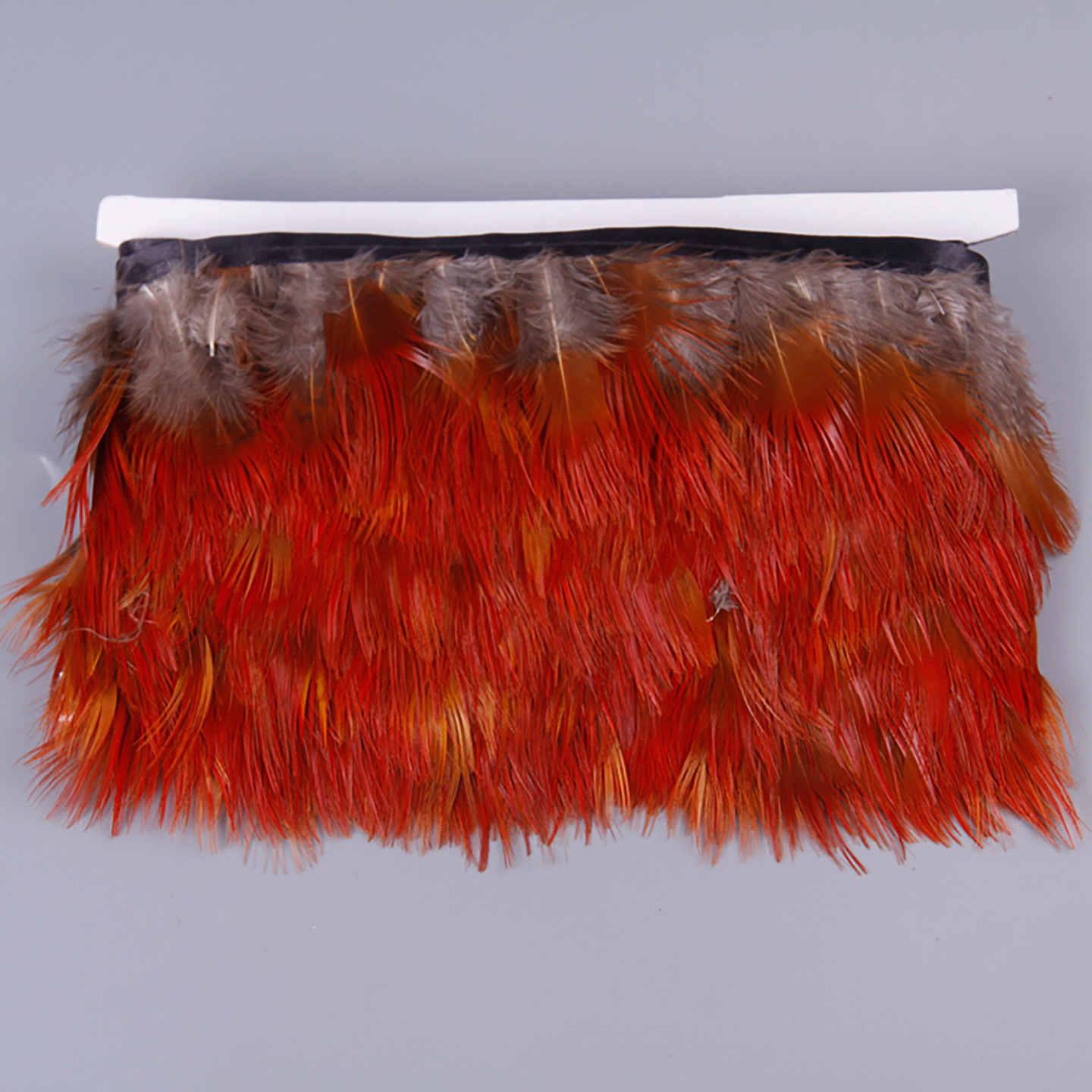Wholesale Pheasant Feather Red Silk Cloth Edge Feather Cloth Belt DIY Small Feather Skirt Clothing Accessories Decorative Wedding Flowers