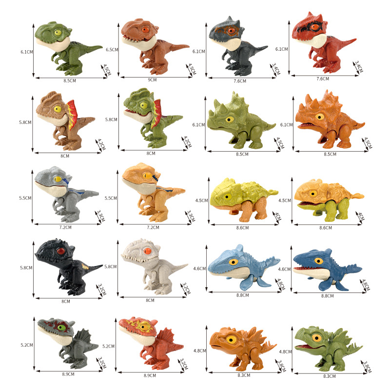 Picture of Cross-border New Explosions Children's Educational Finger-biting Dinosaur Toys suit Finger-biting Dinosaur Small Animal Blind Bag Blind Box
