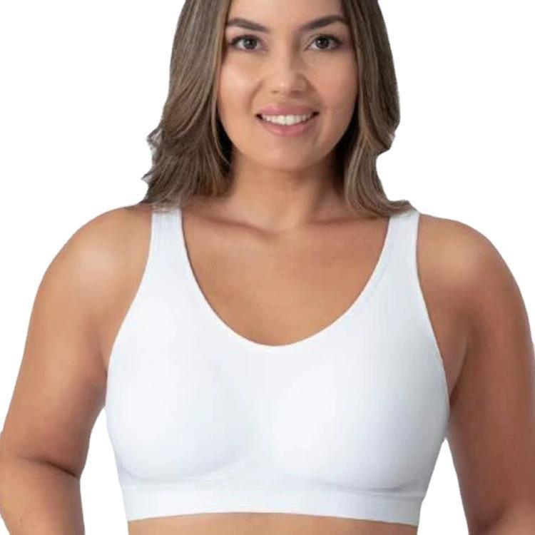 Picture of Factory direct supply cross-border explosions plus size bright silk small vest body shaping without steel ring bra women's big chest without trace