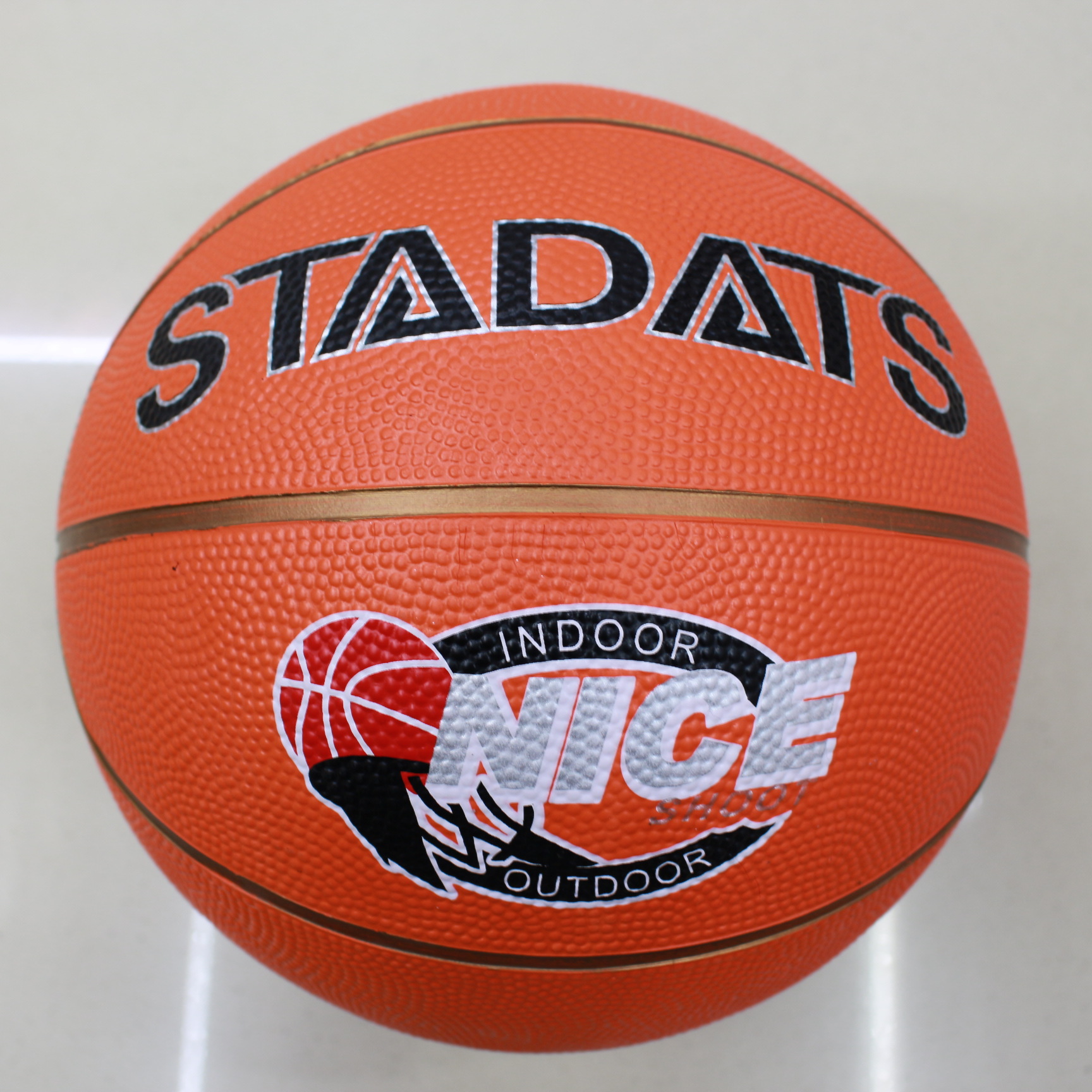 genuine goods rubber basketball No. 5 rubber basketball No. 5 gold line indoor and outdoor exercise rubber basketball can be done