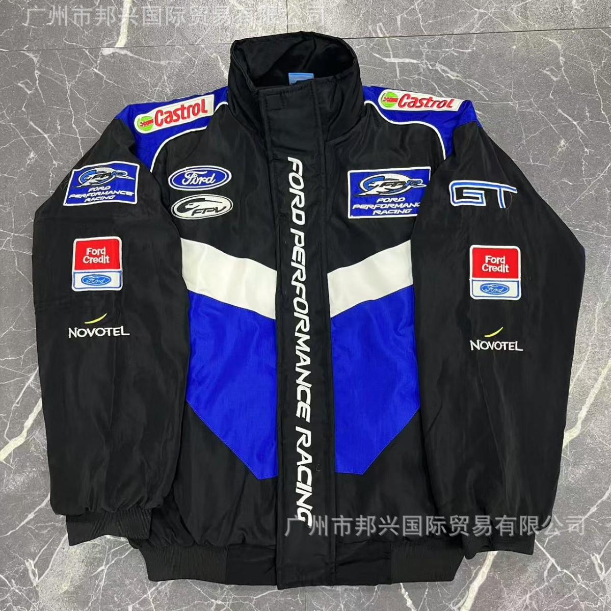 F1 Embroidered Racing Jacket Cross-Border Embroidered Coat Motorcycle Jacket Cycling Jacket Embroidered Casual Long-Sleeve Winter Cotton Jacket