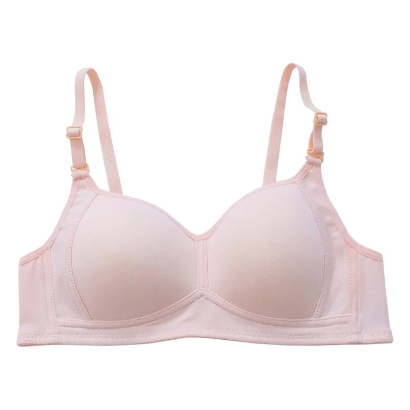 Cross-border Girls' Bra for High School Students Developing Students Traceless Underwear Thin Bra without Steel Rings Gathered Bra