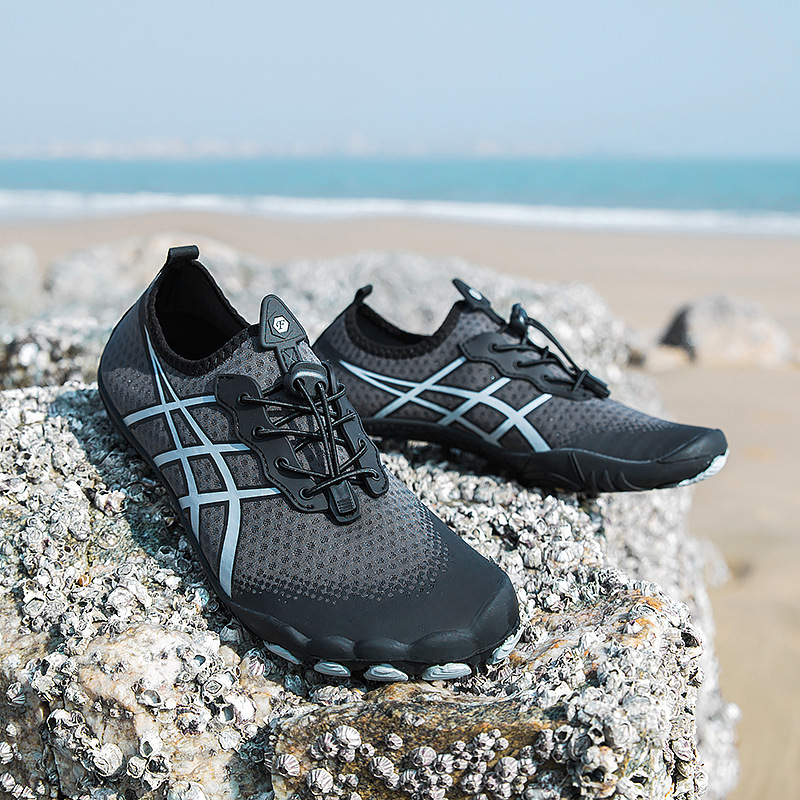 2024 Cross-Border Outdoor Five-Finger Hiking and Mountaineering Shoes Seaside Beach Wading and River Tracing Non-Slip Fishing and Cycling Shoes Leaking