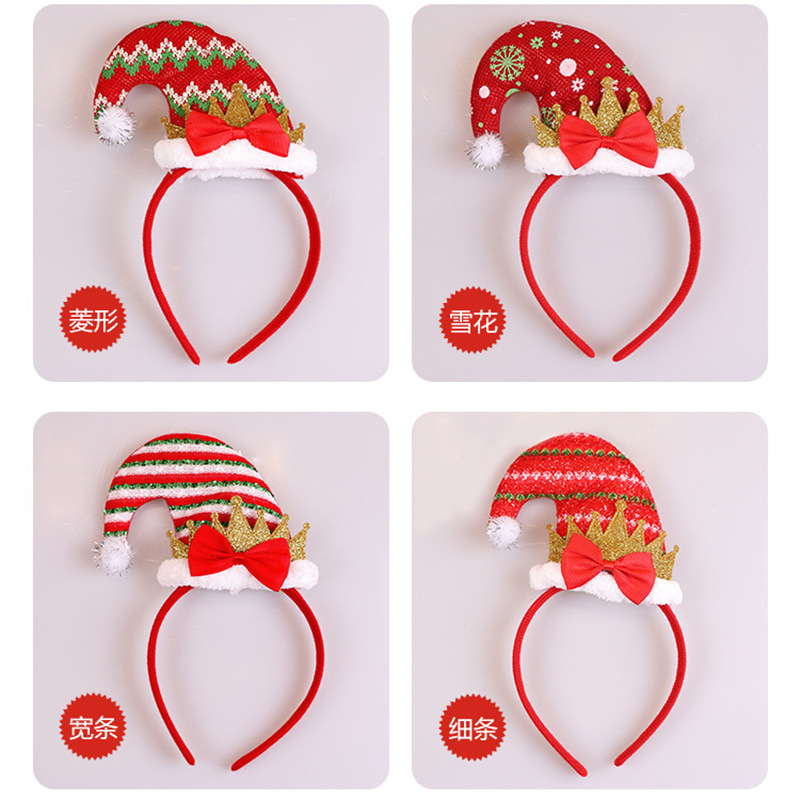 Christmas decoration adult children Christmas headband head buckle Christmas decoration supplies performance props headdress gift