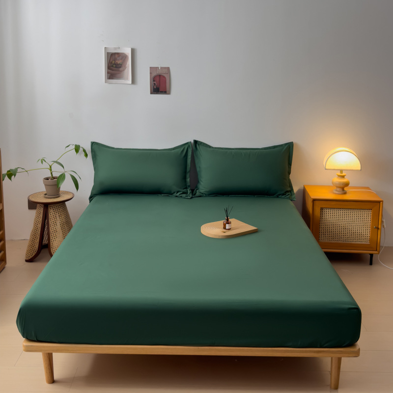 Picture of Cotton Mattress Cover Non-Slip Fixed Bed Cover Single-Piece Bed Sheet Bedspread Simmons Protective Cover Height Mattress Cover