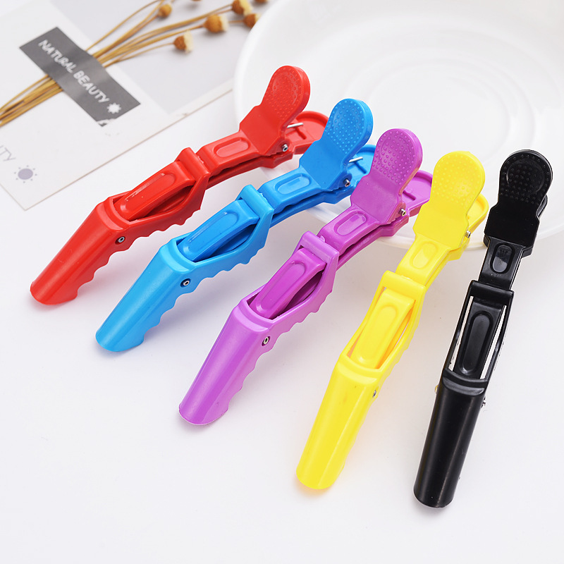 Picture of Multi-functional hair styling clip positioning partition alligator clip long mouth clip crane mouth clip curly hair stylist's choice