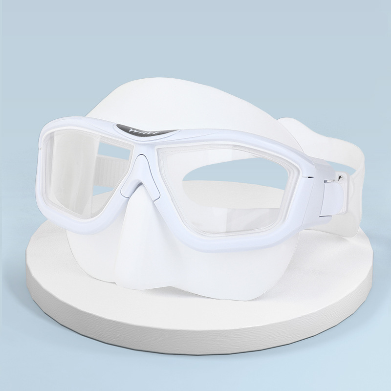 Picture of Wave Professional Anti-Fog Large Frame Lens Free Diving Snorkeling Wholesale Scuba Full Face Large Frame Diving Goggles