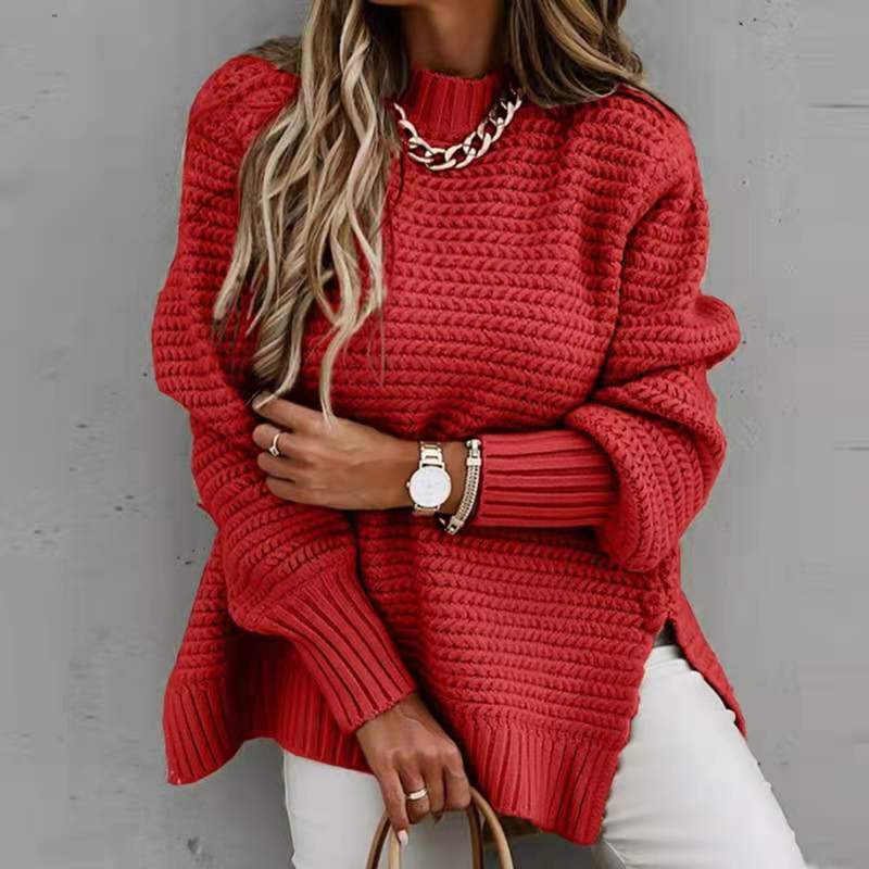 AliExpress Amazon EBAY cross-border e-commerce 2023 autumn and winter loose lazy style long sleeve pullover knitted sweater for women