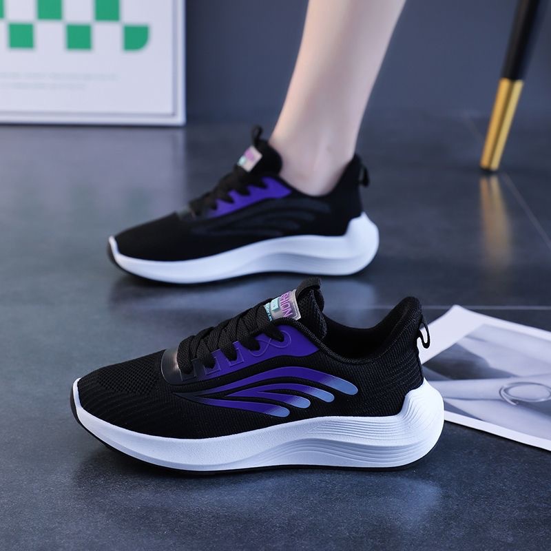 Shoes for Women, Versatile Casual Running Shoes, Wear-Resistant, Comfortable, Breathable Sports Shoes for Women, Lightweight Soft-Soled Ultra-Light Running Shoes