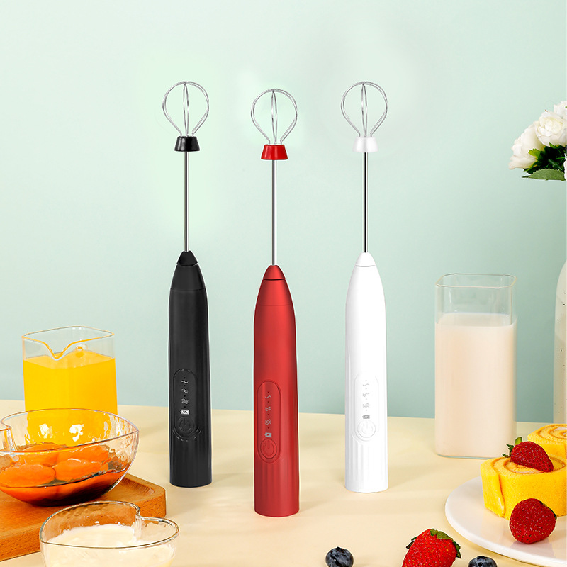 Picture of Electric Egg Beater Wireless Automatic Cream Frother Cake Baking Coffee Stirrer Mini Manual Milk Frother