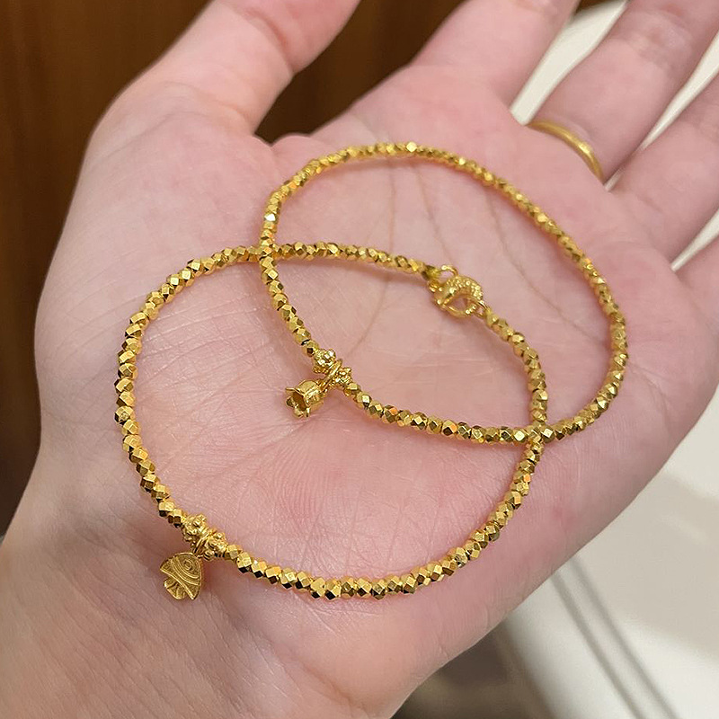 Little Red Riding Book New Fragmented Gold Small Yellow Yellow croaker Buckling Orchid Bracelet High-level Sense Design Personalized Light Luxury All-match Treasure Jewelry