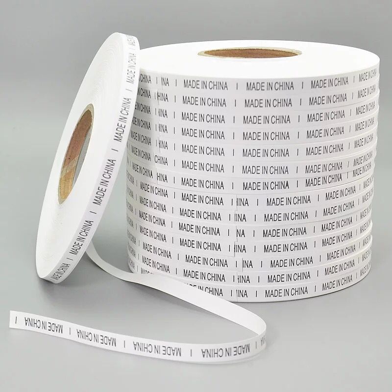 Wash label in stock wholesale made in china wash label can produce landmark clothing home textile component label