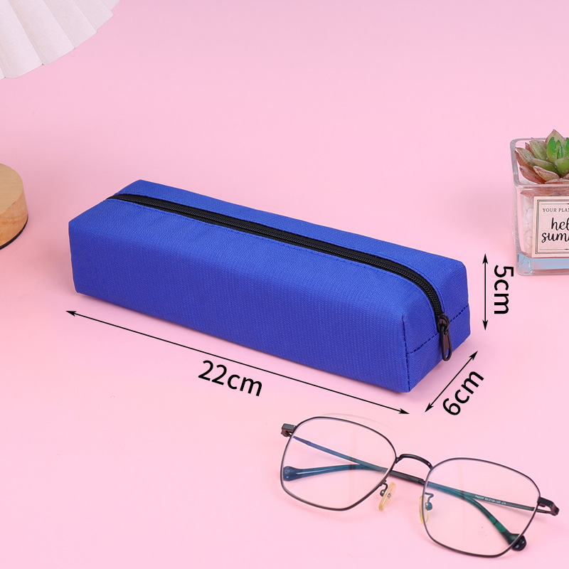 Picture of Simple Large-Capacity Pencil Bag for Boys and Girls, Stain-Resistant Pencil Box, Student Square Pencil Bag, Customized Promotional Pencil Box