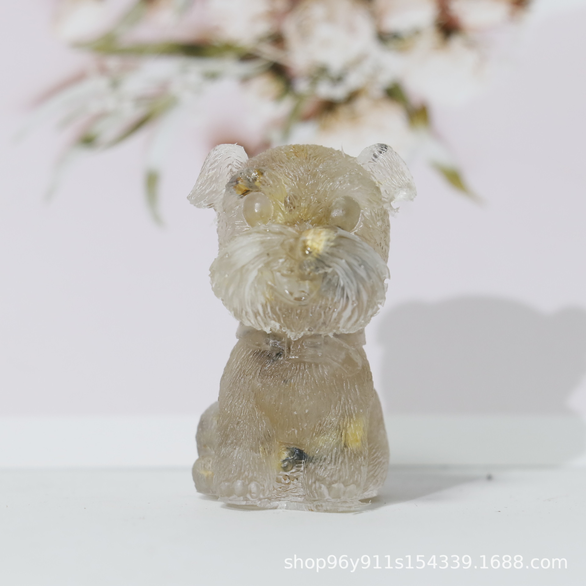 Picture of Natural Crystal Gravel Gum Drops Amethyst Schnare Dog Bean Crystal Ornaments Gift Crafts