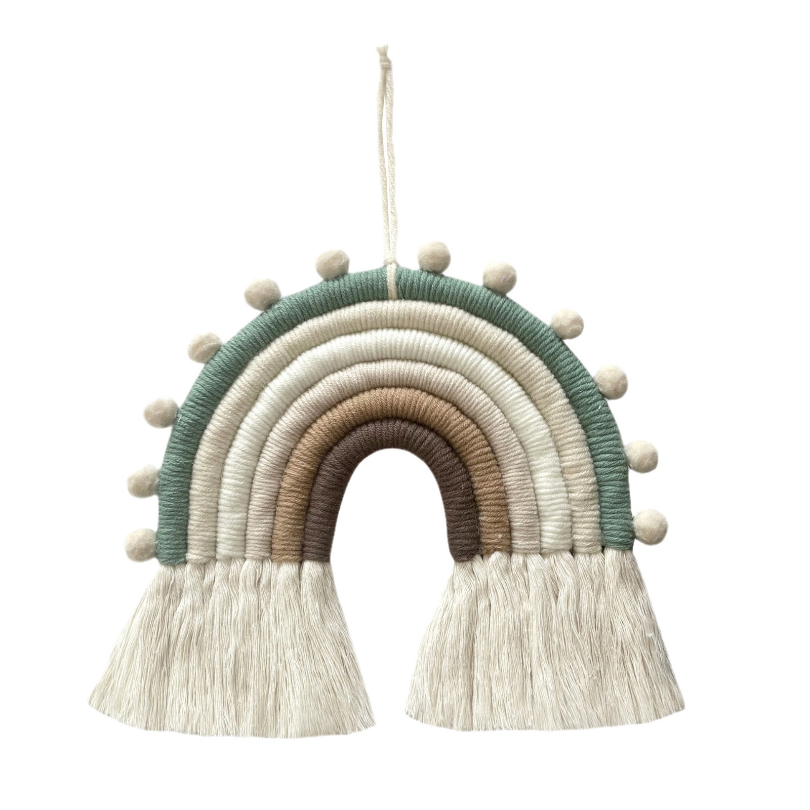 Picture of New Cross-Border Ins Scandinavian Style Home Kidsren's Room Decoration Pendant Hand-Woven Rainbow Pendant Wall Hanging Pendant