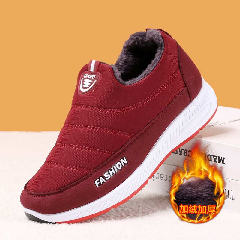 Picture of Women's Cotton Shoes 2023 Winter Velvet Warm Mother's Shoes Casual Old Beijing Cloth Shoes Thickeneded Non-Slip Waterproof Snow Boots