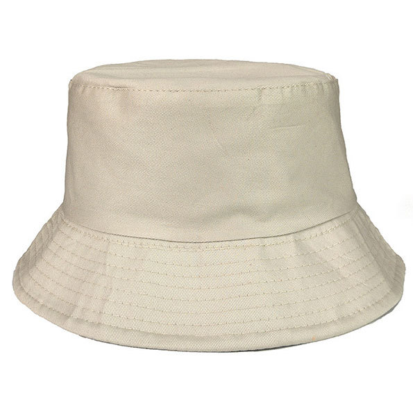 Picture of Cross-border adult fisherman hat solid color custom logo embroidery printing fisherman hat sunshade light plate custom basin hat