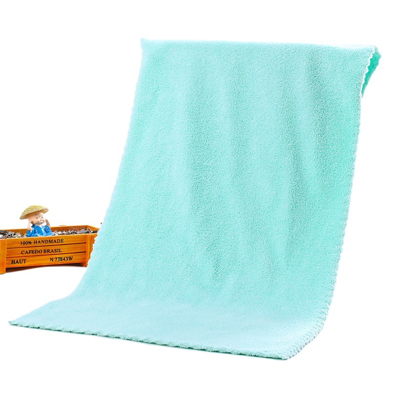 5-piece high-density coral fleece towel plain soft absorbent face towel wipe hair quick-drying lint-free towel