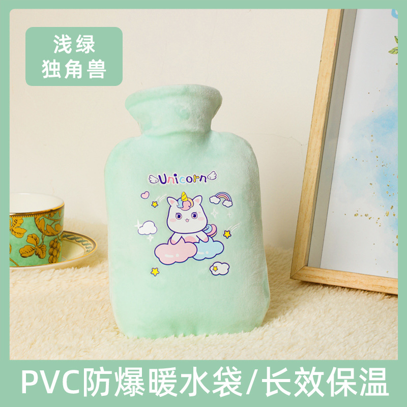 Picture of Winter new water injection hot water bag thickened hot compress cartoon hand warmer plush set cute explosion-proof warm water bag wholesale
