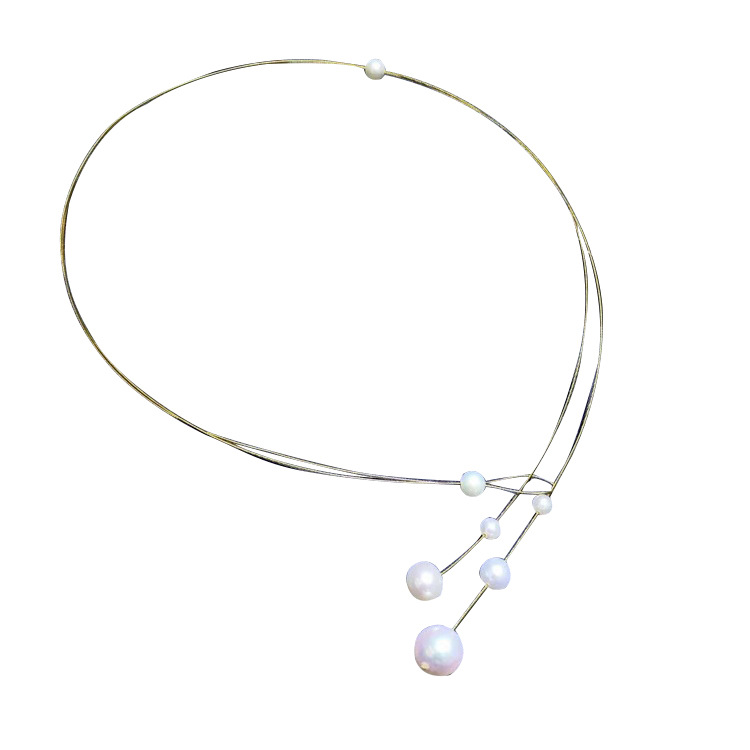 Picture of Factory supply net red fashion freshwater pearl necklace suit women's pearl decoration a generation of hair