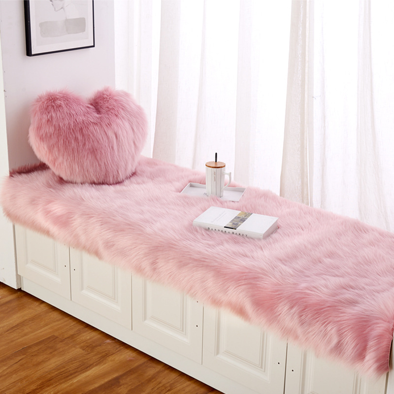 Amazon 2021 new plush bay window mat window mat balcony mat bedroom wool tatami a generation of hair