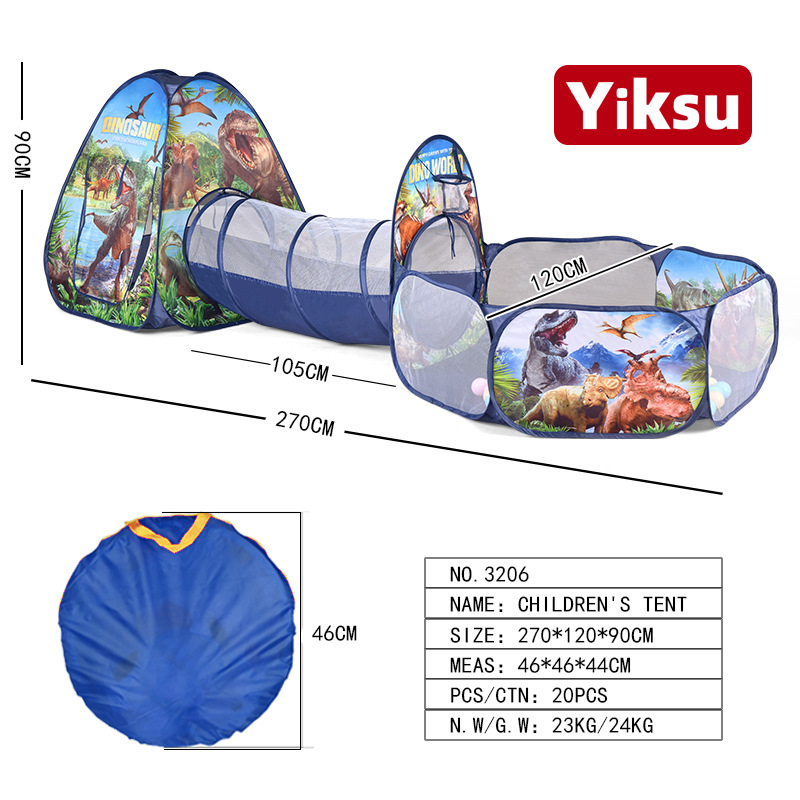 Picture of Cross-border hot sale children's tent game house indoor and outdoor three-in-one tunnel ocean ball pool fence toy wholesale