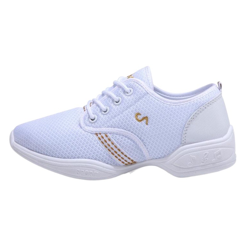 Square dance shoes jazz sailor white dance shoes women adult square dance women's shoes soft bottom mesh fleece-lined